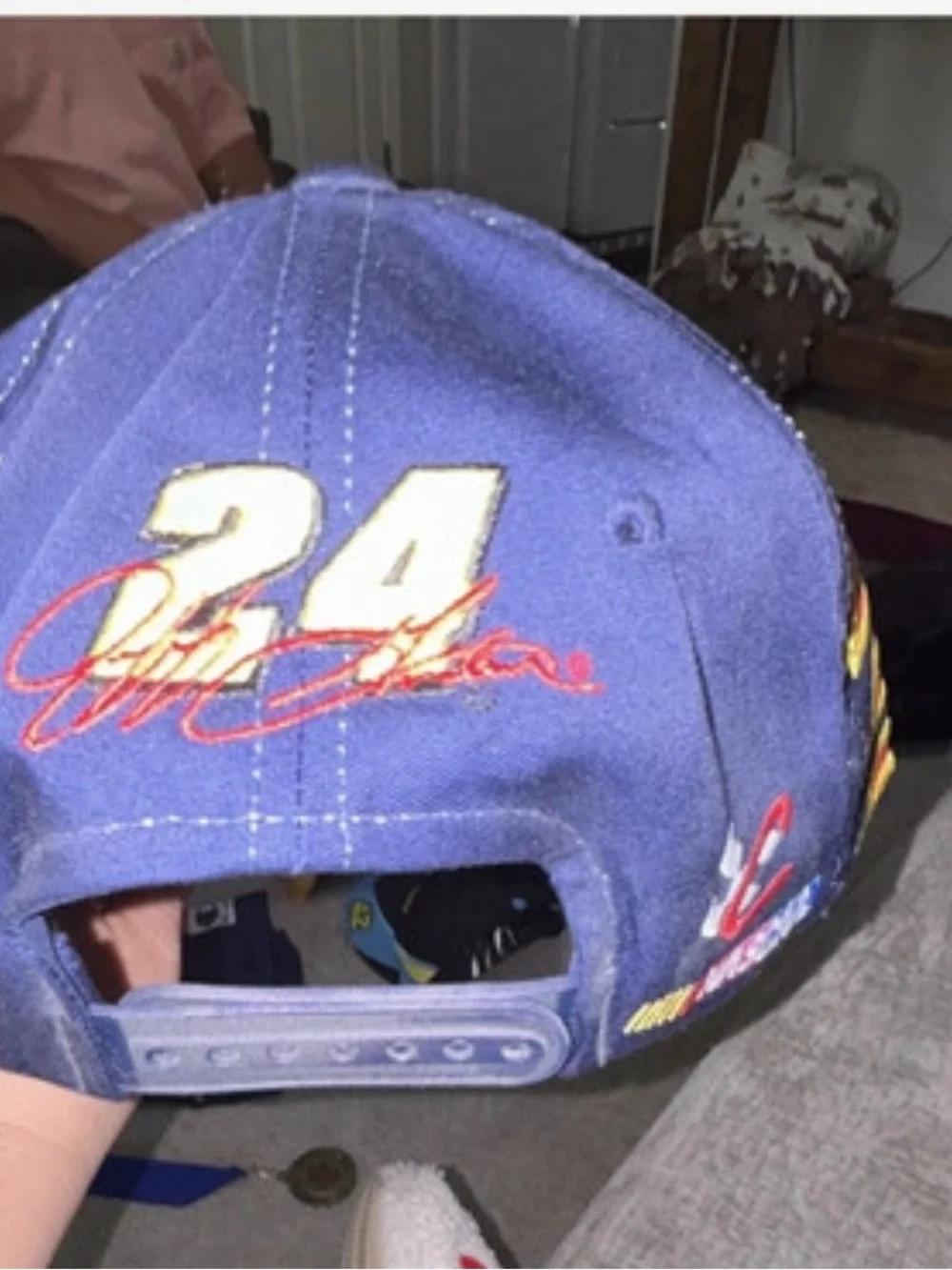 DuPont Motorsports Jeff Gordon #24 NASCAR Snapback Cap Hat, Red/Blue/Yellow